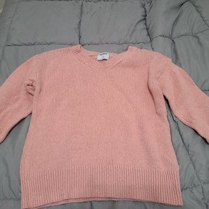 Pink Tunic Length Sweater